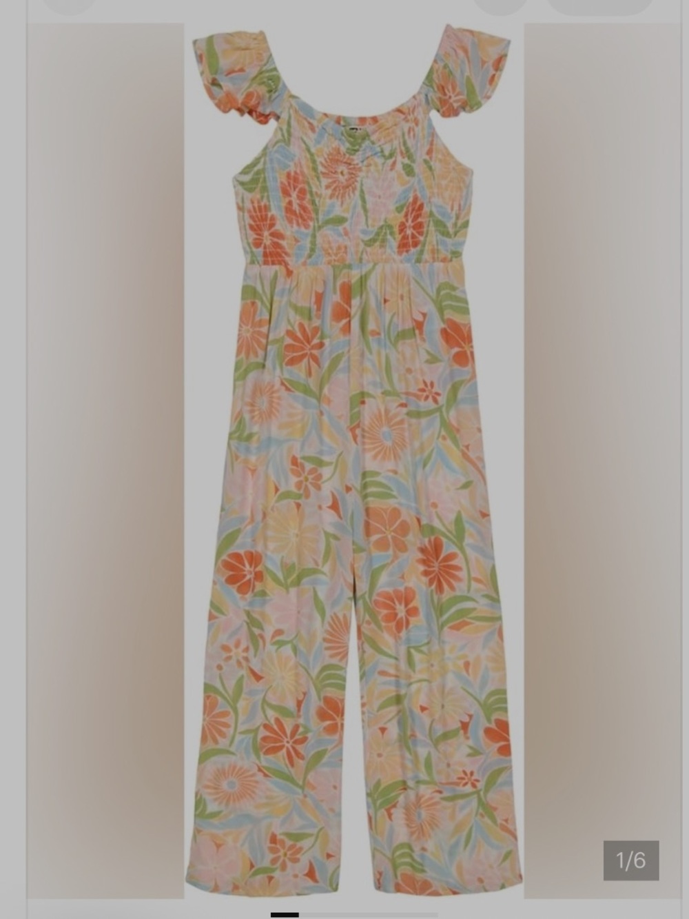 NWT Billabong Sunny Glow Jumpsuit. Size: Girls Large. Excellent condition